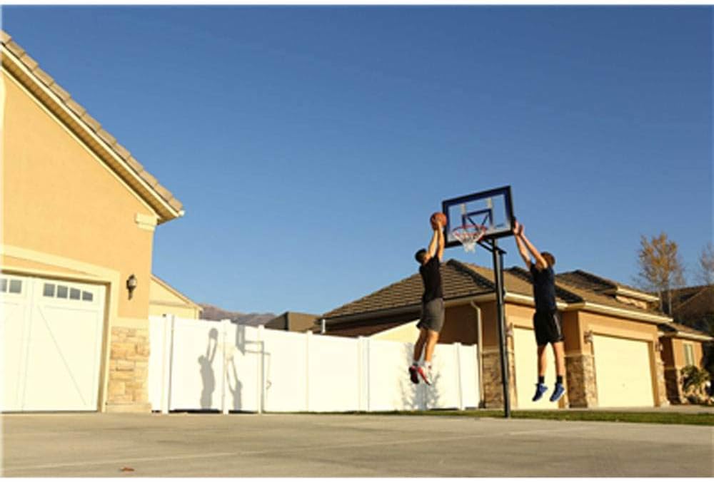 Lifetime In-Ground Fusion Backboard Action Grip Adjustable Basketball System, 48-Inch