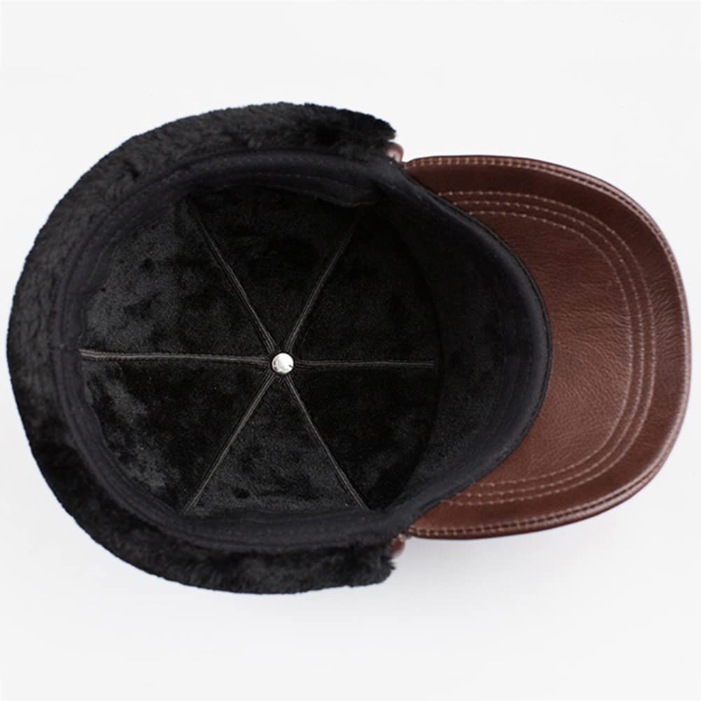 Sombrero de Caza de Invierno para Hombre y Mujer Gorra de béisbol con Visera Sombrero con orejera cálido Sombrero de trampero de esquí al Aire Libre