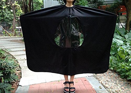 Visible Hair Cutting Gown Cape With Viewing Window Hairdresser Barber Stylist Hair Cut