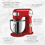 CUISINART SM-50R Precision Master 5.5 Qt (5.2L) Stand Mixer, Red - Image 4