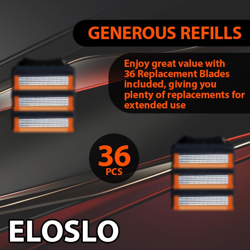 Condition photo showing Good Condition for 36 Blades Replacement Parts for GL-Fusion 5 Style Razors (Black), Wet Razors Men's Blades Value Packs