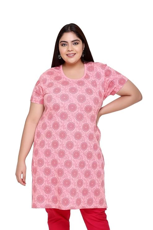Image of In Love Women's Plus Size Cotton Printed T-Shirt with Pocket - Combo Pack of 2