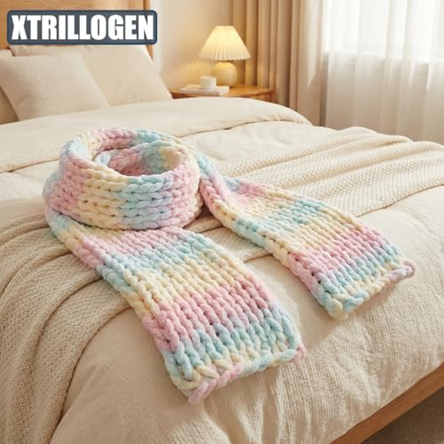Xtrillogen Chenille Wolle 4x100g Macaron – Bild 5