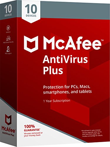 McAfee 2018 AntiVirus Plus - 10 Devices [Old Version]