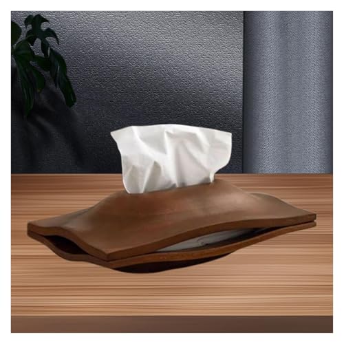 Boîte à mouchoirs en bois design minimaliste pour deco salon et bureau élégant