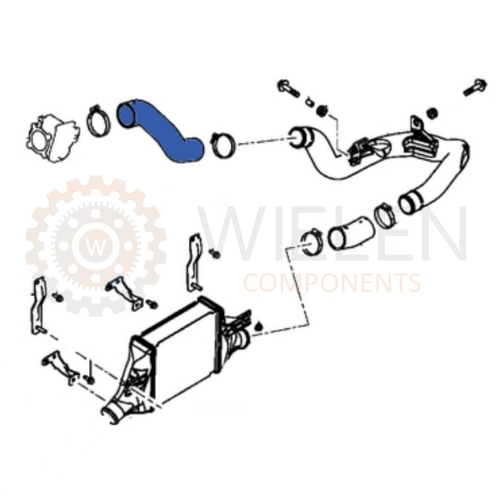 MANICOTTO INTERCOOLER COMPATIBILE CON TUBO MITSUBISHI ASX 1.8 LANCER VIII OUTLANDER 2.2 DI-D 1205091144