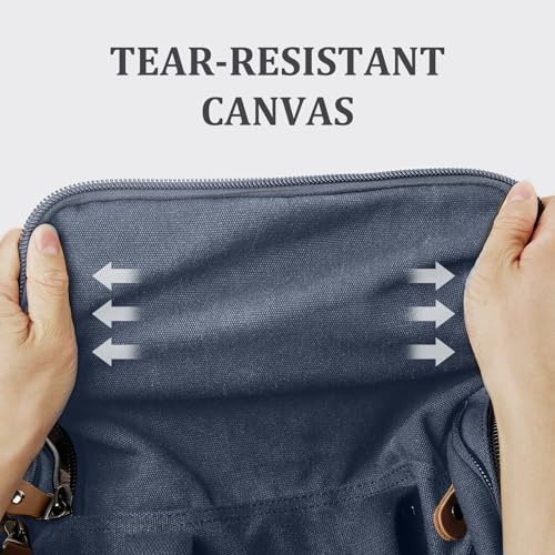 Image of Gonex Canvas Duffle Bag, Expandable 50L Travel Overnight Weekender Bag
