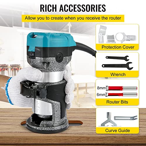 Outils de menuiserie pour couper fraisage rainurage bois Fixed Plunge-B - 6