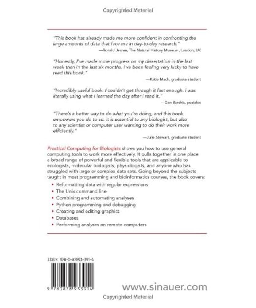 コンピュータ・IT practical computing for biologists Amazon.fr - Practical Computing for Biologists - Haddock