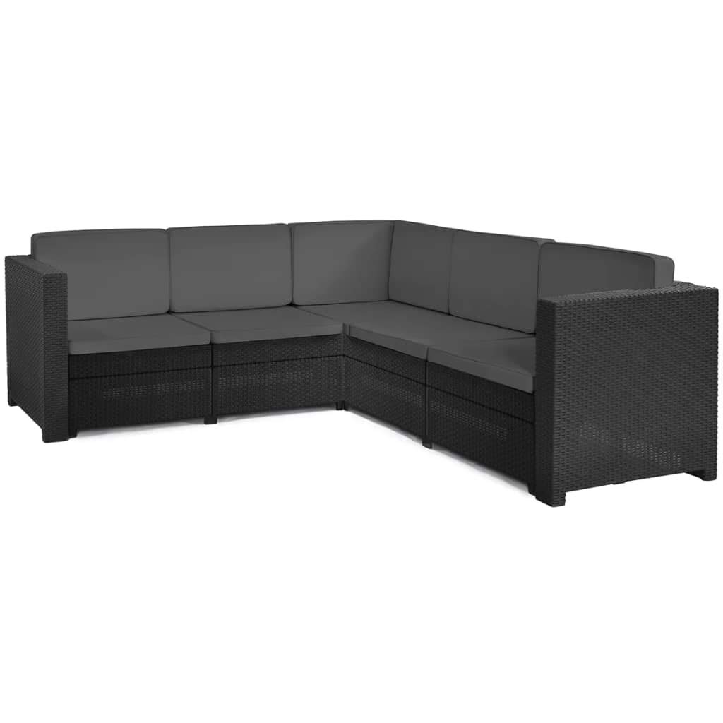 Keter Set of 16 pcs Provence Garden Sofa Graphite Lounge Garden 233310