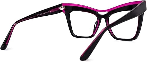 Miniatura 7 de Zeelool Marco de gafas de ojo de gato vintage para mujer con lente transparente sin receta Dadoh ZJGA635987