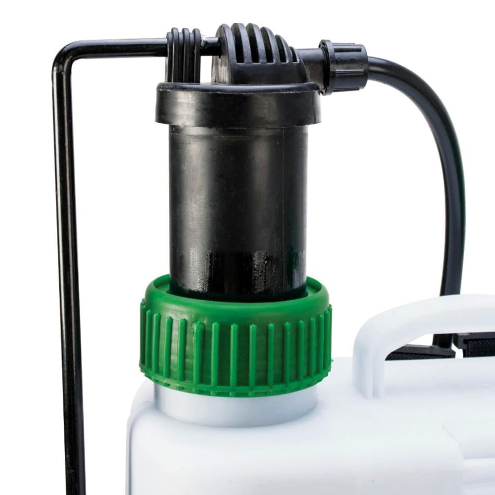 Paluplus Pompa a Pressione Manuale per Giardinaggio, Capacità 16 Litri, Nebulizzatore a spalla con valvola sfiato, 3 ugelli intercambiabili, pompa per irrorazione e disinfestazione delle piante -686F