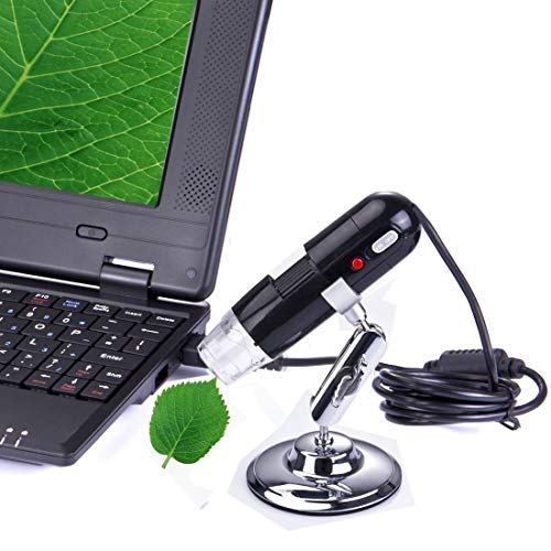 Microscope numérique 200x et 8 LED blanches pour des examens nets