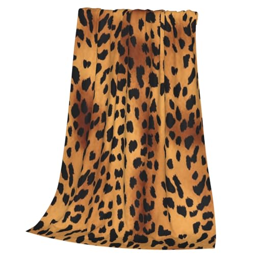 Couverture flanelle léopard en microfibre de qualité supérieure toutes saisons