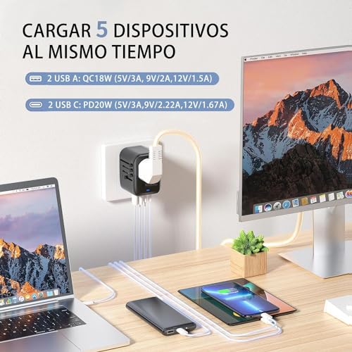 Periféricos, Electronics adaptador europeo Marca QIKKOP (2)