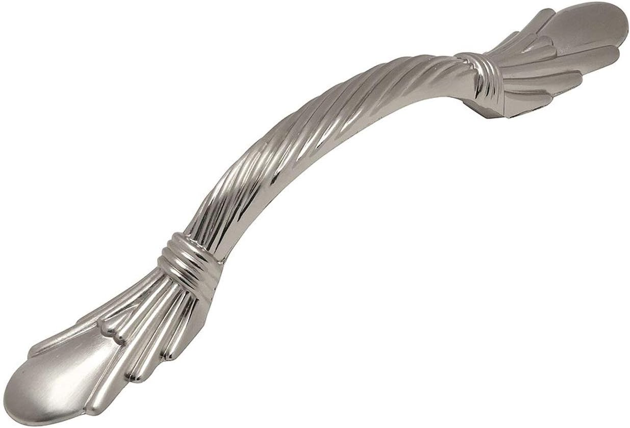Cosmas 25 Pack 7681SN Satin Nickel Cabinet Hardware Handle Pull - 3" Inch (76mm) Hole Centers