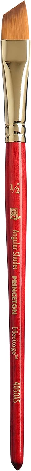 Princeton Heritage Paintbrush, Size 1/2 inch, Scarlet
