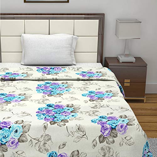 Image of Divine Casa Cotton Reversible Blanket (Single Blue)