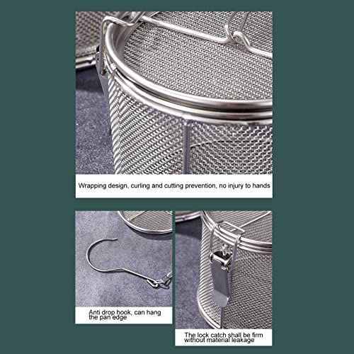 RXMORI Bola de chá de aço inoxidável, infusor de aço inoxidável para temperos com gancho de corrente