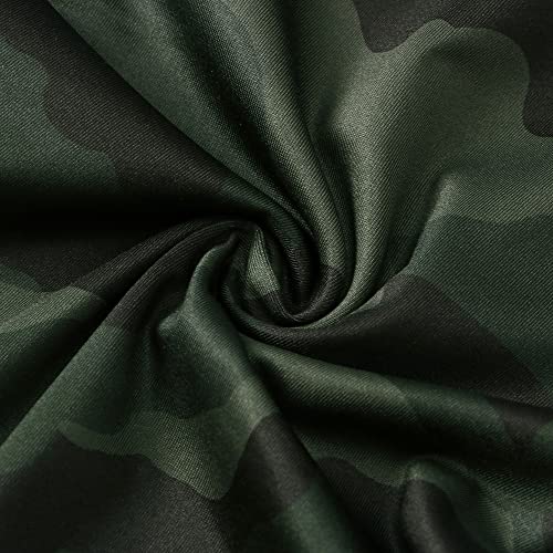 Yuerlian 1 Pack Men's Compression Pants Running Tights Workout Leggings Cool Dry Yoga Gym Pants With Pocket Camo Green #TOP6