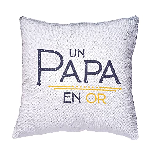 Coussin Sequin de Qualité Supérieure Finition Paillettes Noir