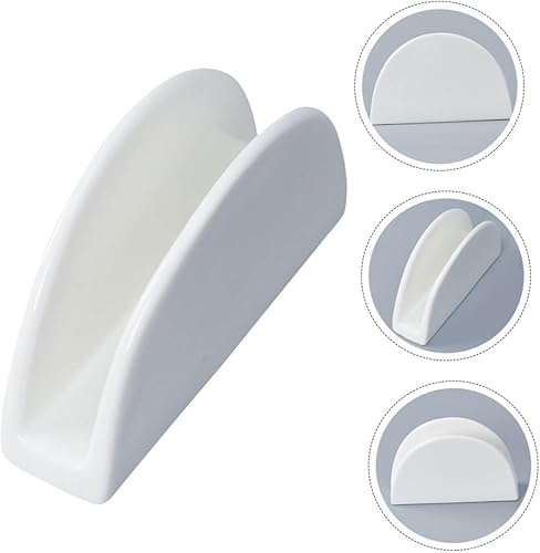 Miniatura 7 de Zerodeko Juego de 2 servilleteros clásicos de cerámica versátiles para cocina, cena