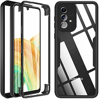 For Samsung Galaxy A33 Case, Samsung A33 5G Case, [Military Grade Drop] 360° Full Body Shockproof Bumper Cover Built-in Screen Protector, Anti-scratch Protective Phone Case for Samsung A33 5G, Black