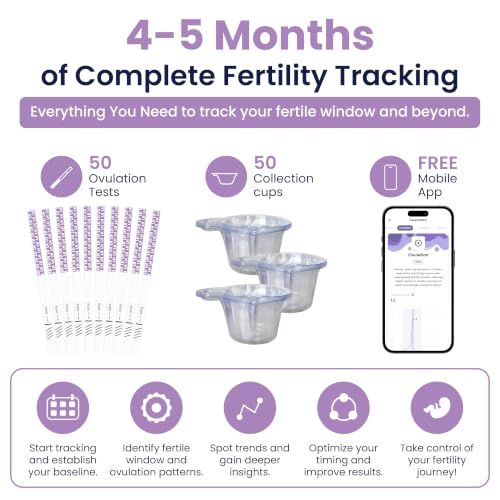 Ovulation Test Kit with App Support – 50 LH Strips, Track & Predict Ovulation, 5-Min Results, Accurate Fertility Tracker for Women - Image 3