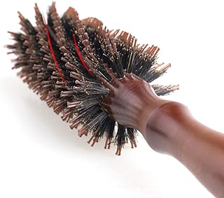 Beaupretty Hair Brush Detangler Spiral Design Round Comb for Women's Hair Soft Bristles for Shiny Silky