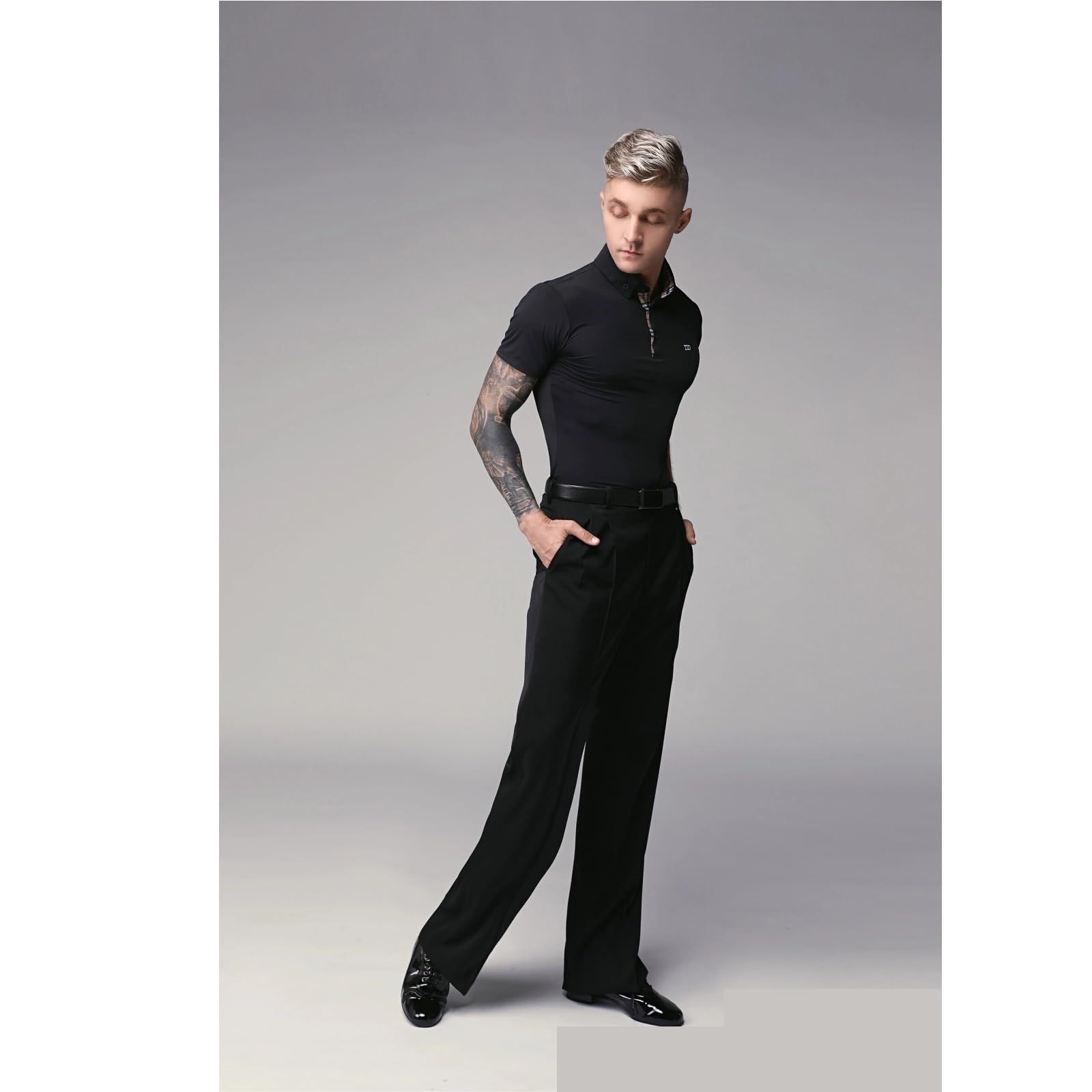 Pantalones de Baile Moderno for Hombre, Pantalones, Ropa Latino, Tango, for para Hombre, Salsa, Jazz, Danza