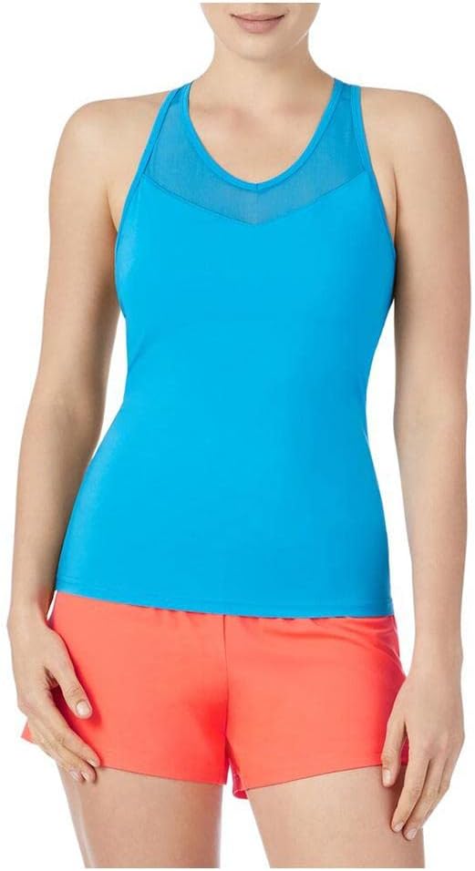 Fila Women's Essentials Racerback Mesh Tank Hawaiian Ocean S