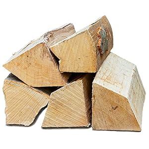 Flameup Brennholz Buche, Kaminholz mit Rinde, Buchenholz, Feuerholz für Ofen, Kamin, Kaminofen, Feuerschale, Grill, Holzscheite 25 cm, getrocknet, Menge:5 kg