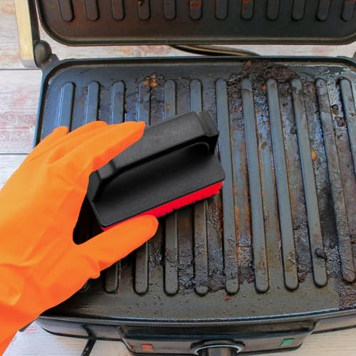 Kit de nettoyage pour plaque de cuisson avec pierres et tampons à récurer - 8