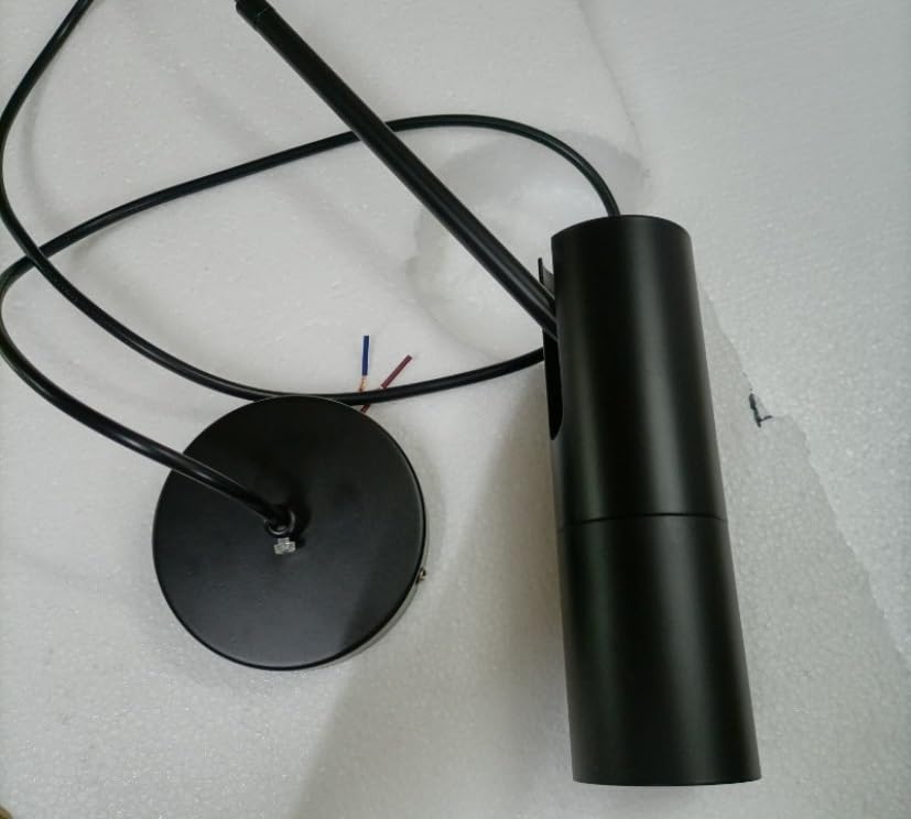 Minimalistyczny żyrandol LED z regulowanym kątem, reflektor do sypialni, czytelni, salonu, dekoracyjna lampa wisząca przy łóżku, żyrandol - czarny, 2 głowice