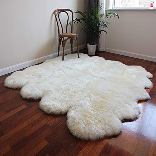 Alfombra Piel De Oveja Auténtico Alfombra Piel De Cordero Grande Alfombra Lana...