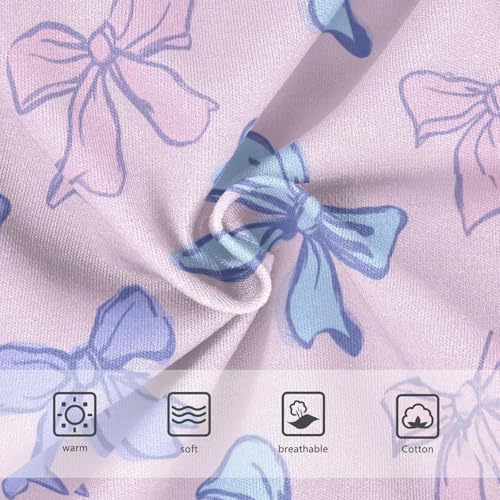 Wusikd Bows Light Pink Girls' Underwear Cotton Girls Briefs Soft Toddler Underwear 2T3