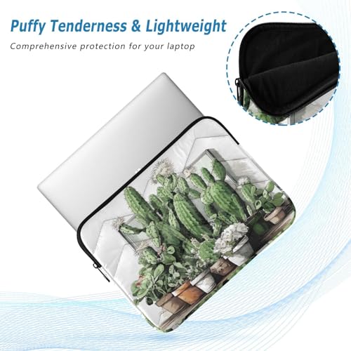 Funda para portátil de 13-14 pulgadas con diseño cactus miniatura 5