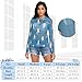 Cartoon Winter Penguin See Through Tops for Women Mesh Sheer Tops Long Sleeve Women Blouse Zipper Handle Swimming Pool Beach Camping Size XXL