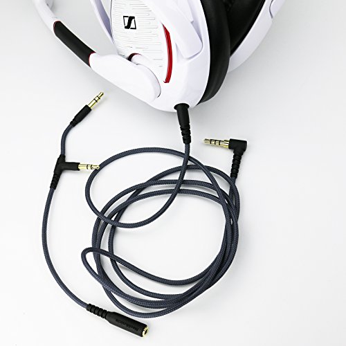 NewFantasia Replacement Audio Cable Compatible with Sennheiser Game ONE, Game Zero, PC 373D, GSP 350, GSP 500, GSP 600 Gaming Headsets 2m/6.6ft - Thumbnail 4
