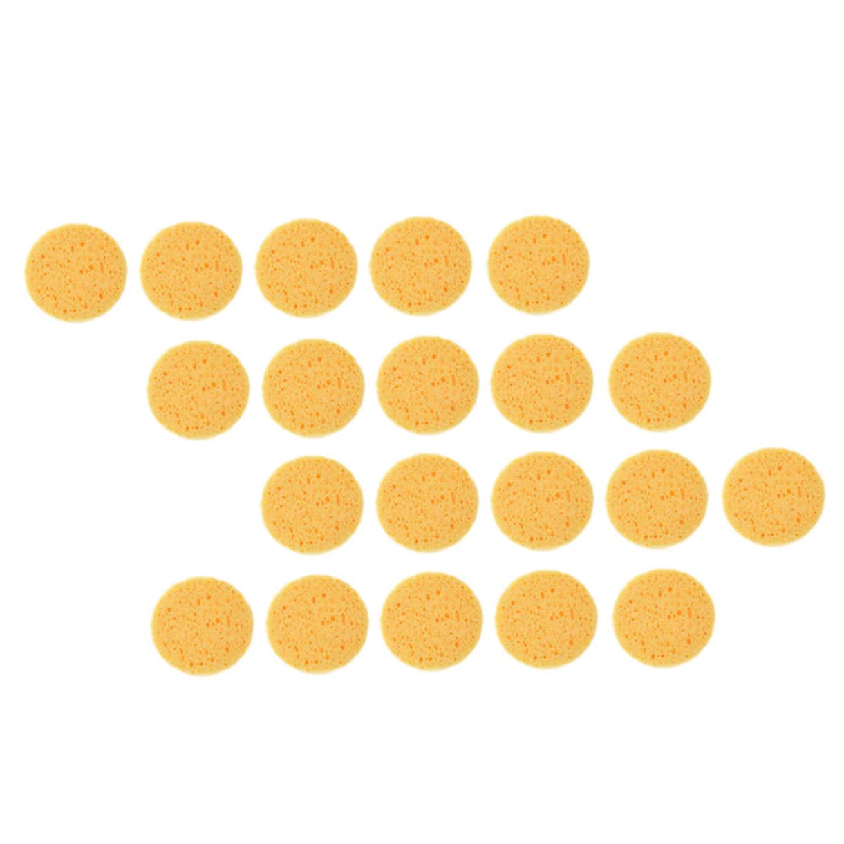 PartyKindom 60pcs Makeup Puff Rounded Facial Cleaning Pads for Cosmetics Durable and Compact Powder for Home and Salon Use Easy to Carry and Store