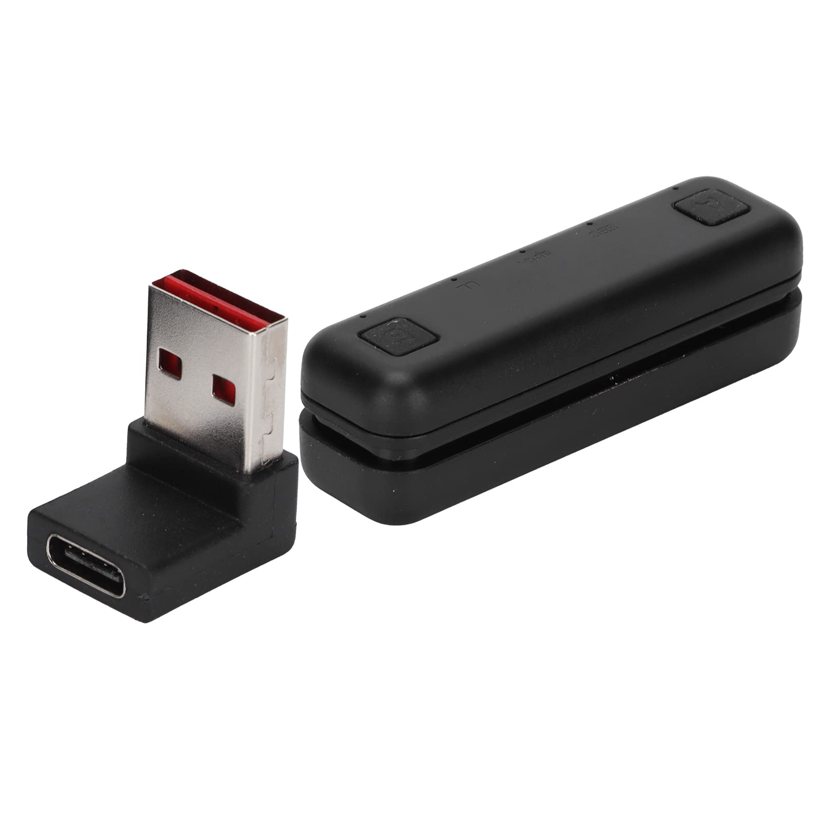 Adaptateur Bluetooth émetteur sans fil à faible latence pour PC, double flux Bluetooth 5.0, design compact, noir