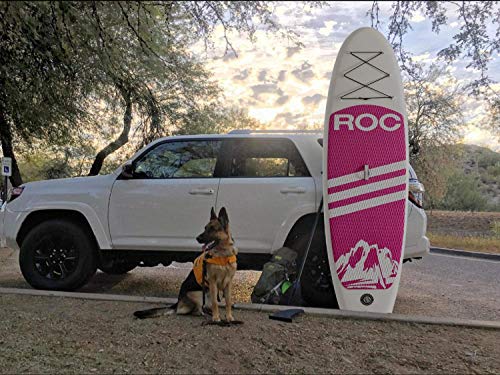 Image of Roc Inflatable Stand Up Paddle Board 10' 6 inch with Premium SUP Paddle Board Accessories, Wide Stable Design, Non-Slip Comfort Deck for Youth & Adults