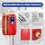 GSHIOIO Tankless Water Heater Electric 110V 3000W Mini Under Sink Water Heater Kitchen Household Instant Hot Water Heater 68-122°F W/IPX4 Water-Proof Level for Kitchen Bathroom Washin (Red)