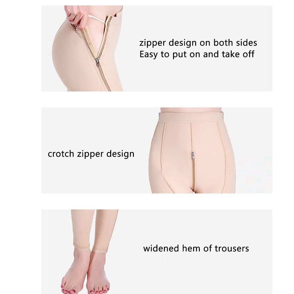 Damskie legginsy modelujące z wysokim stanem, kompresyjne, wyszczuplające, podnoszące pośladki, do odzieży pooperacyjnej