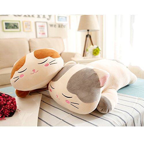 Lazada Kids Pillow Stuffed Animal Cat Plush Pillows Soft Kitty Gifts For Toddlers And Girls 18 Inches Gray #TOP3
