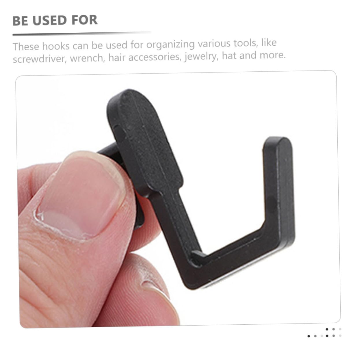 PRETYZOOM 2sets J-Shape Pegboard Hooks Tool Organizer Garage Workshop Accessories 30pcs*2