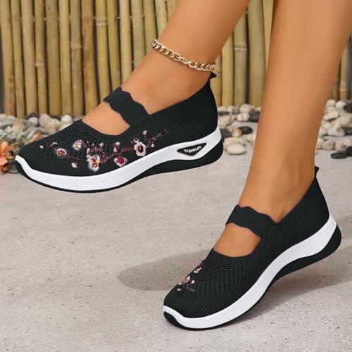 Orthopedic Shoes for Women, Womens Non-Slip Walking Sneakers Breathable Tennis Shoes Comfortable Mesh Slip On Shoes2