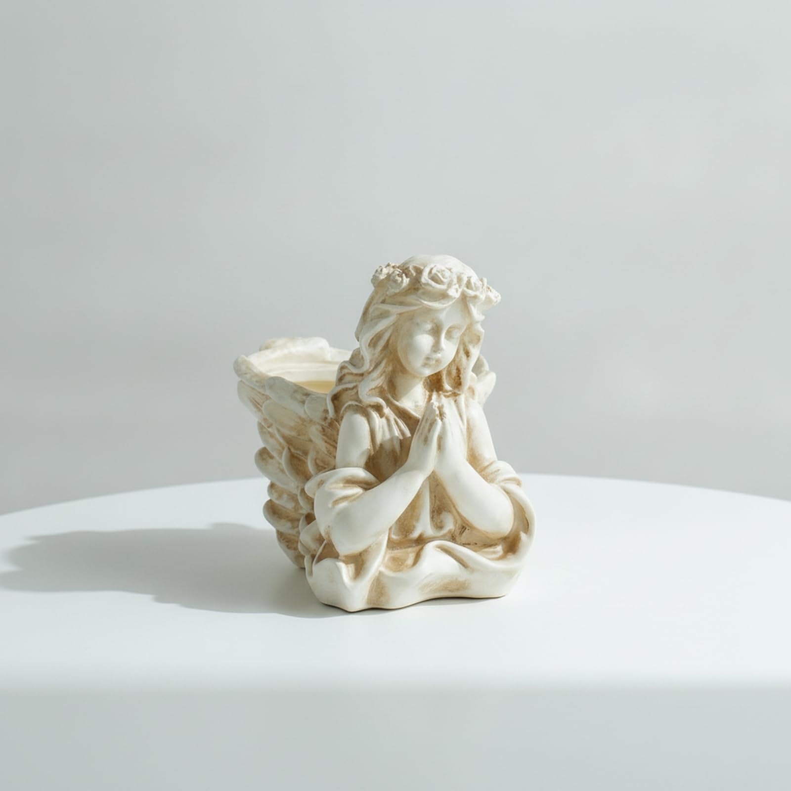 Amazon.co.jp: predolo 天使プランターター アンティーク調 天使の