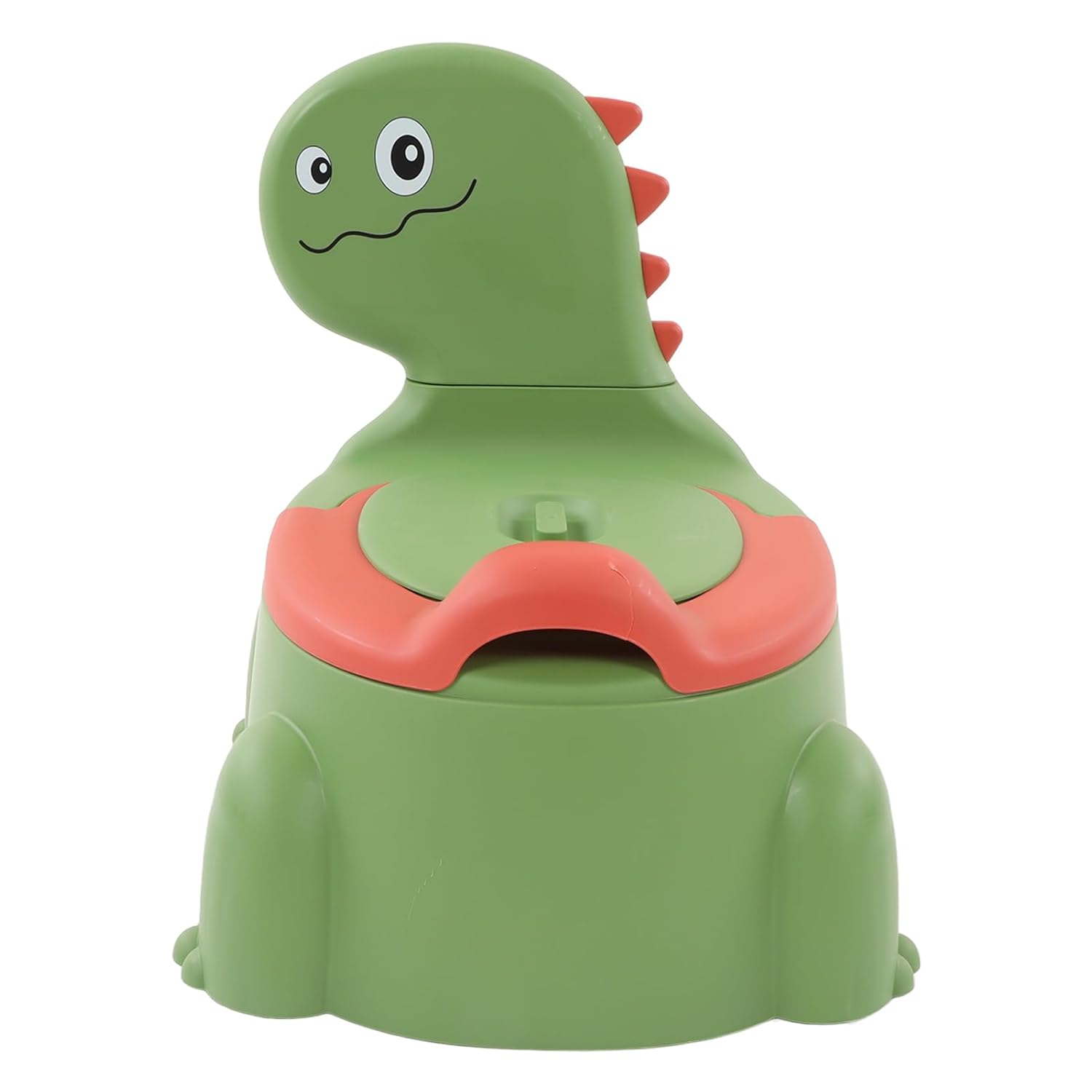 Baby Potty, Ergonomic Dinosaur Training Potty Toilet with Non Slip Rubber Base for Child Toddler (Green)