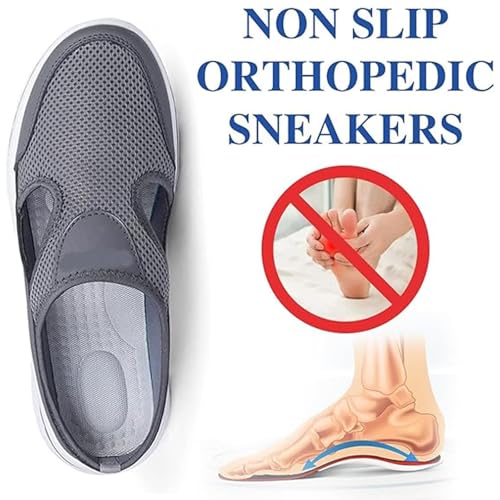 Meaboots Comfort Breathable Support Sports Sandals for Men Orthopedic Sportshollow-out Summer,Unisex Adults Slip on Shoes4